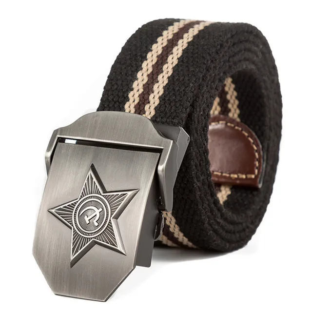 3D Five Rays Star Military Belt