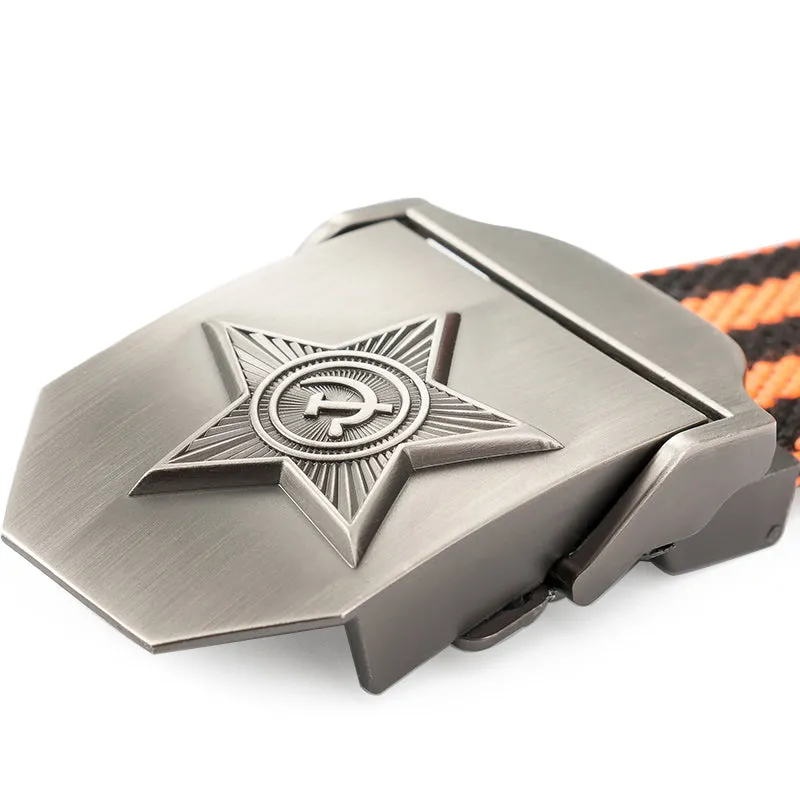 3D Five Rays Star Military Belt