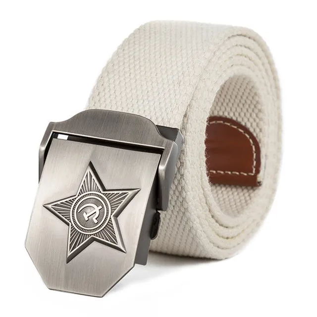 3D Five Rays Star Military Belt