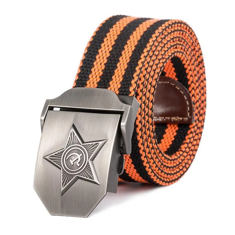 3D Five Rays Star Military Belt