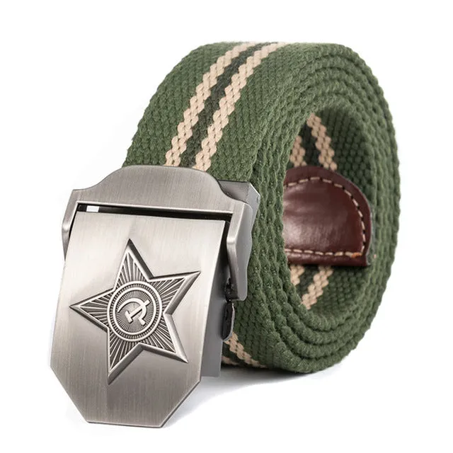 3D Five Rays Star Military Belt