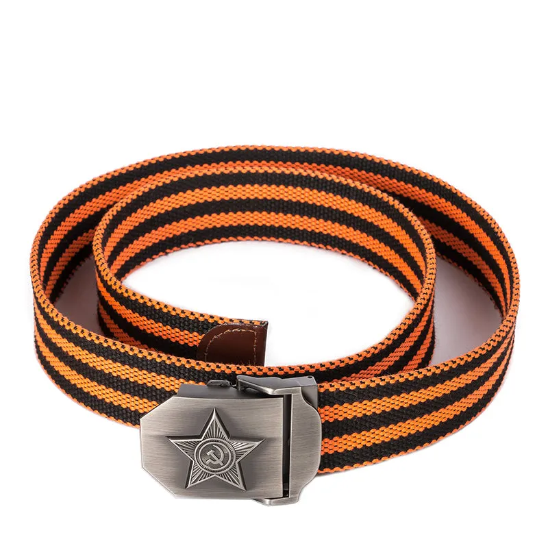3D Five Rays Star Military Belt