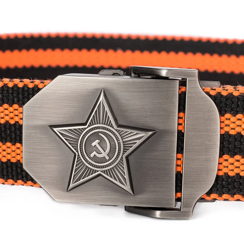 3D Five Rays Star Military Belt