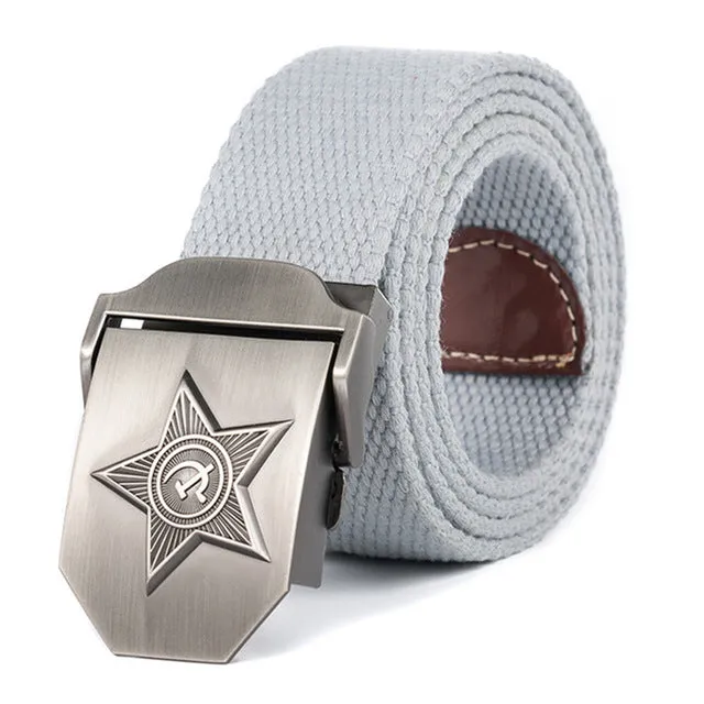 3D Five Rays Star Military Belt