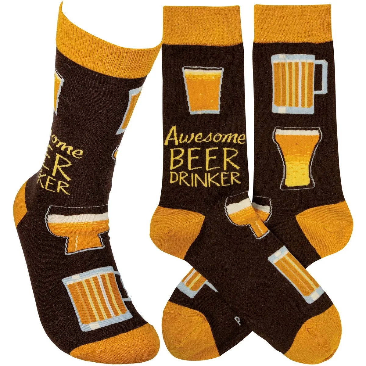 Awesome Beer Drinker Crew Socks