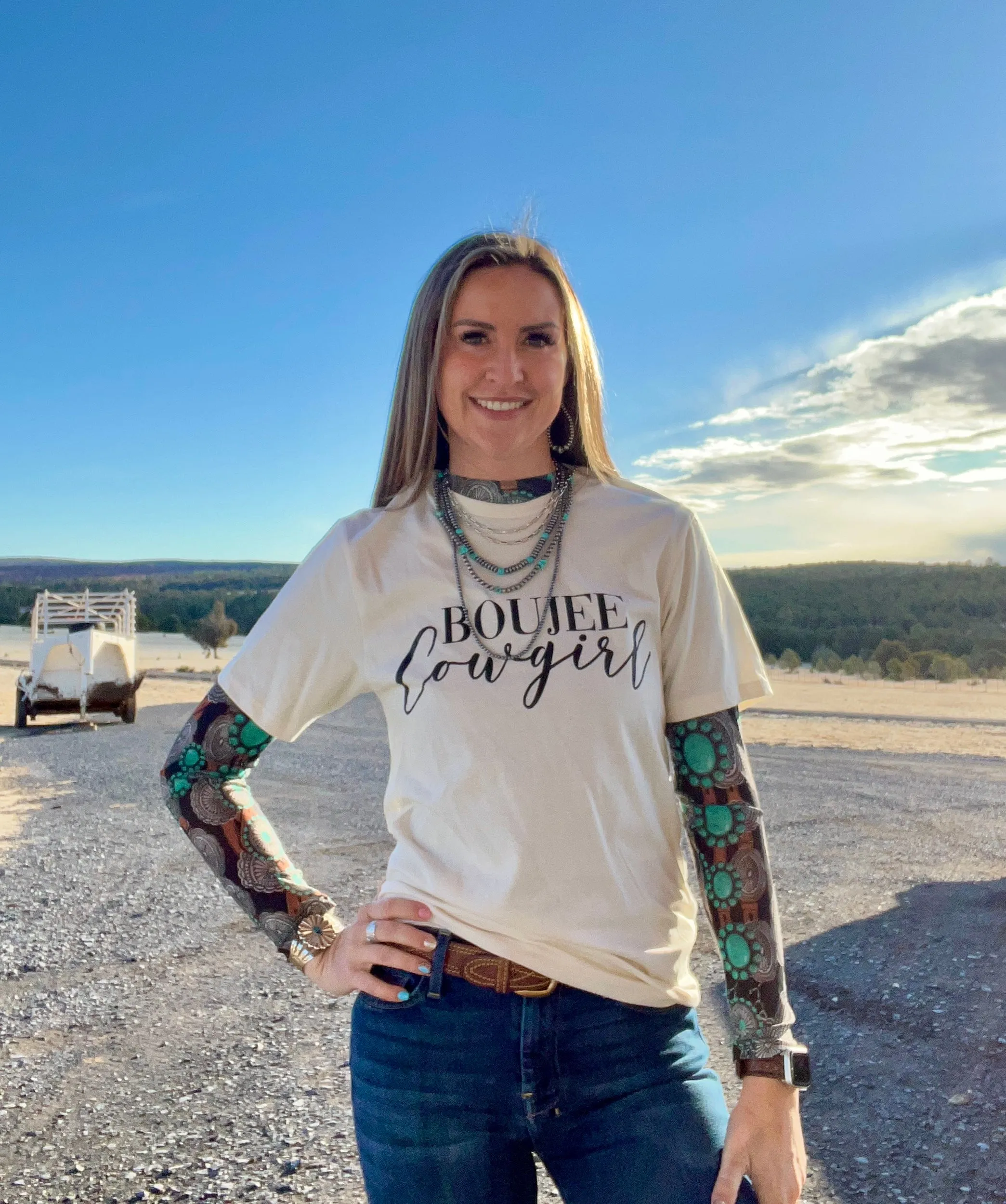 Concho Queen Mesh Top