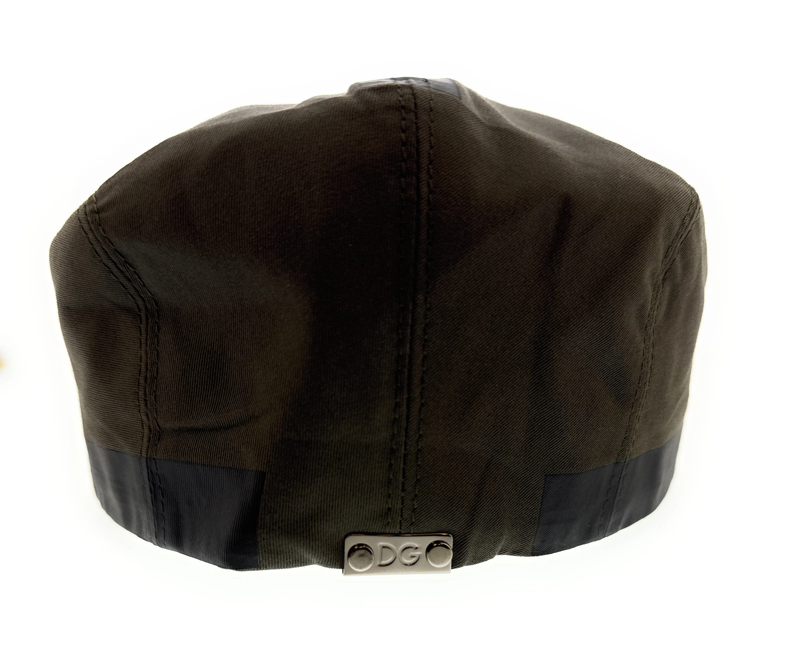 Dolce & Gabbana Military Army Green Cotton Blend Flat Cap –  Luxury Headwear-Adult S