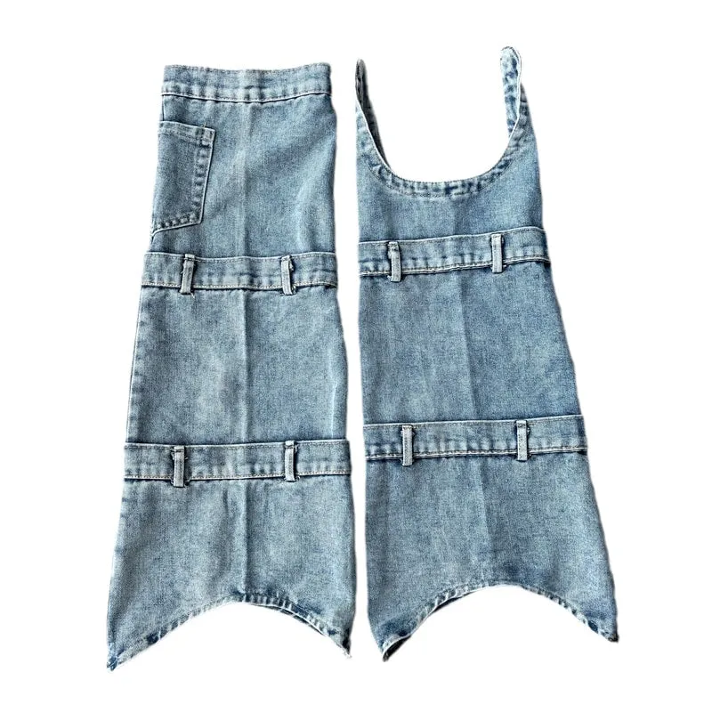 Fashion American Hot Girl Washed Denim Socks