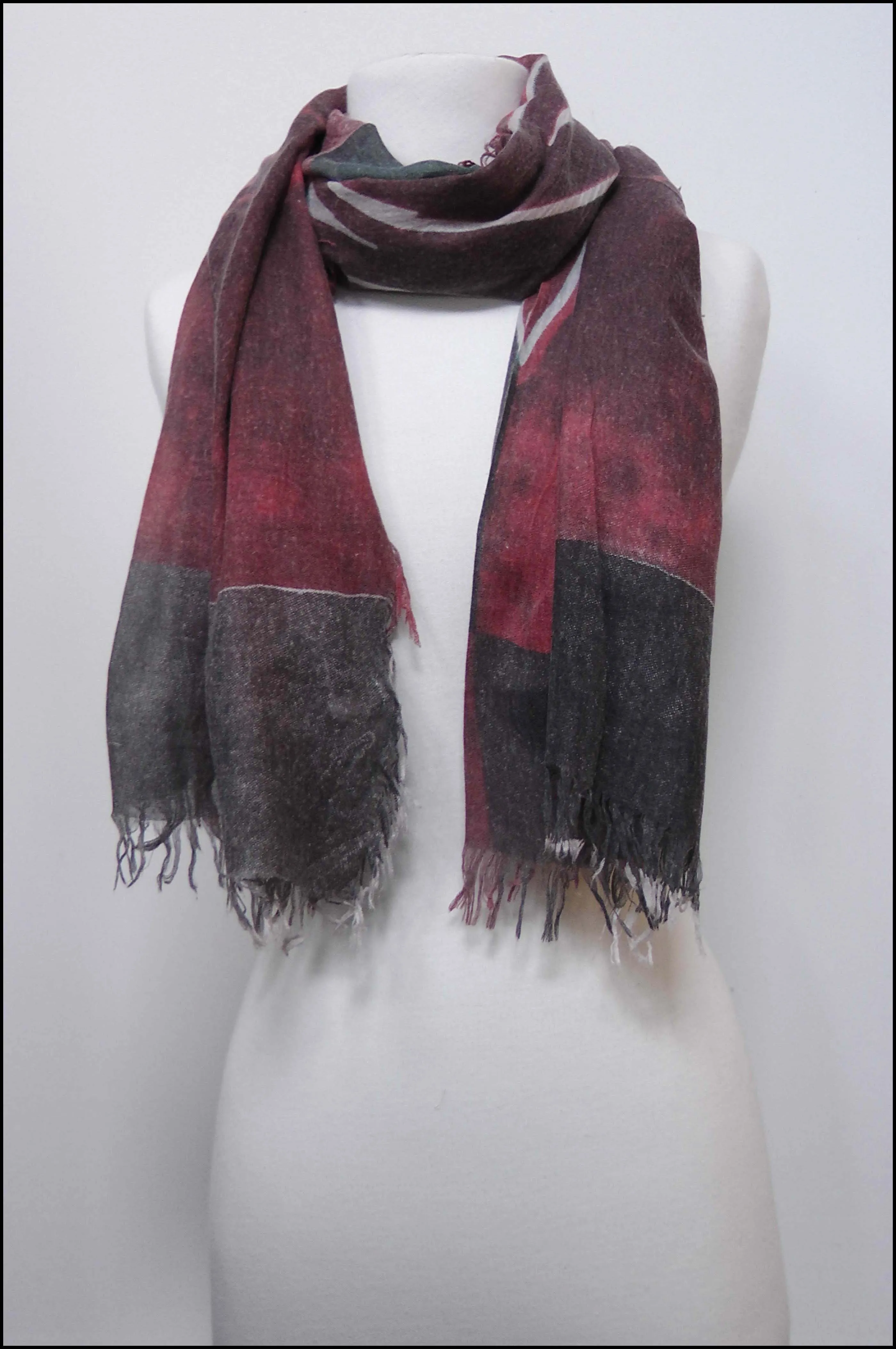 Leaf Print Scarf