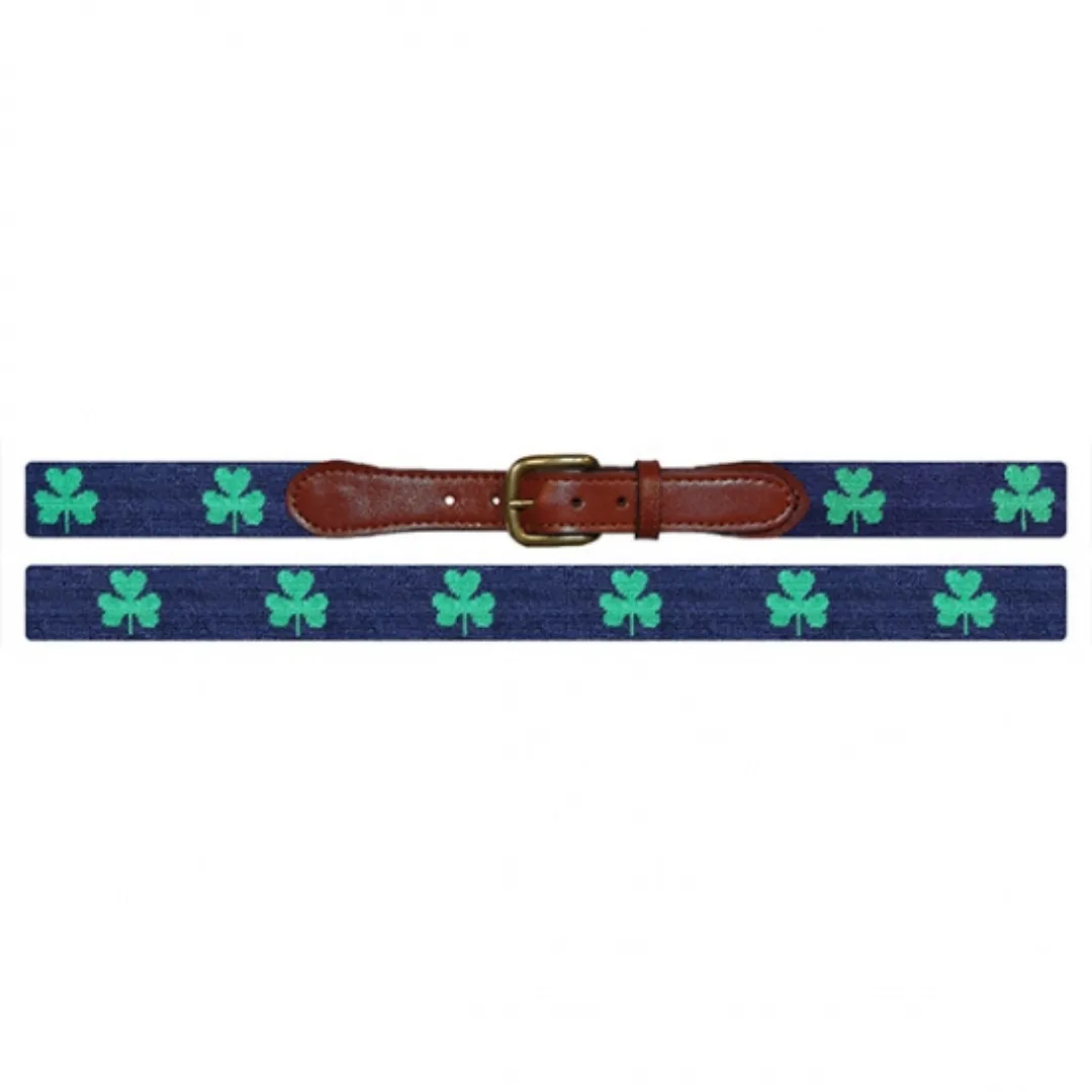 Shamrock Needlepoint Belt
