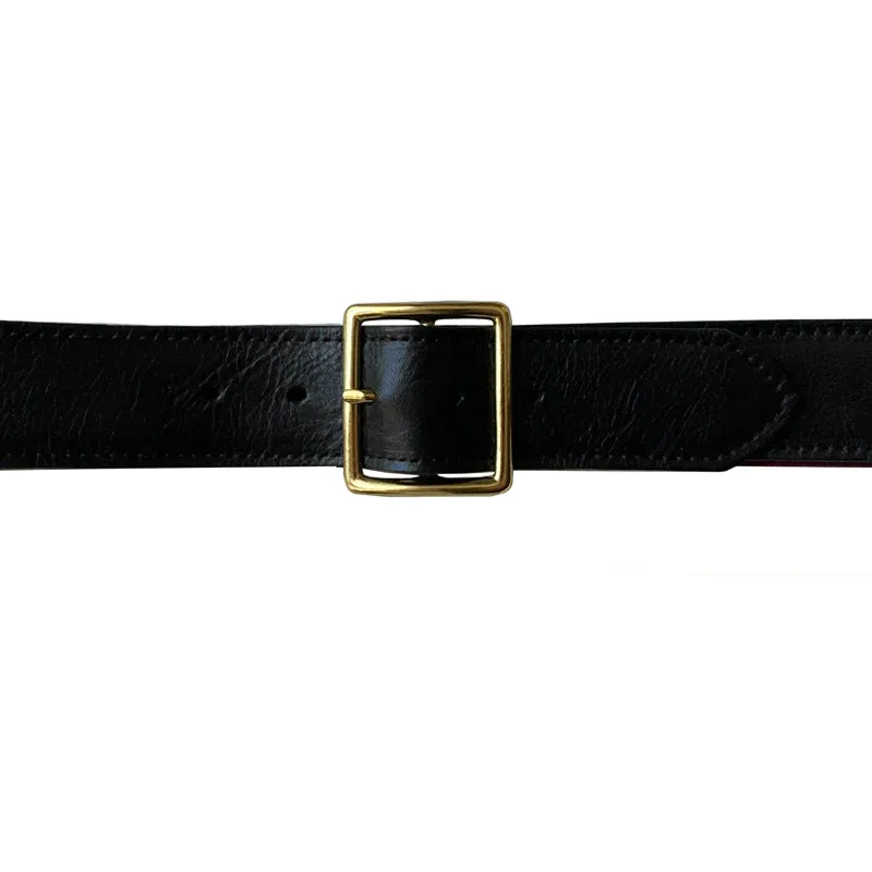 Thin Square Buckle - Black