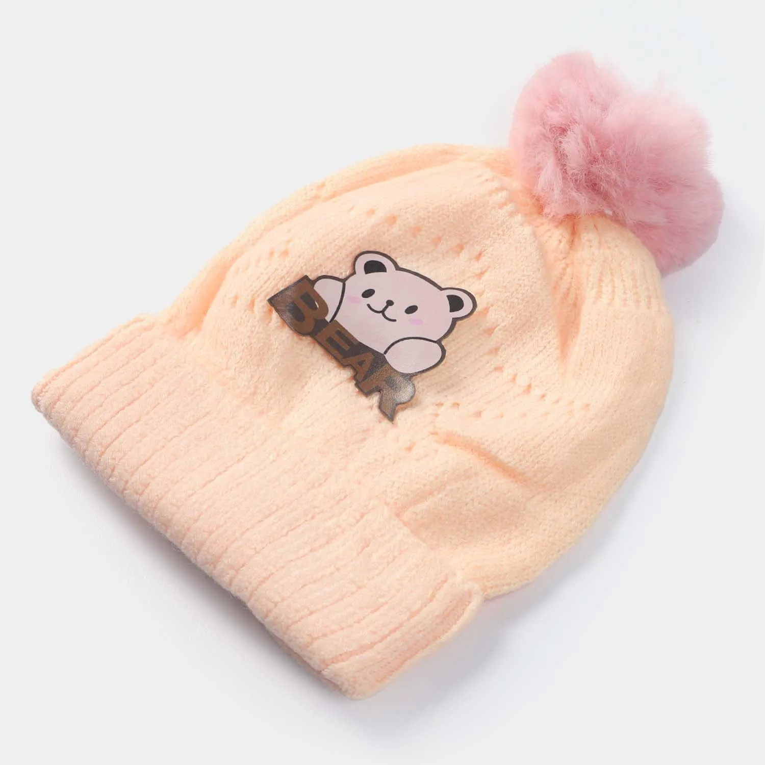 Woolen Cap 6M  | Peach